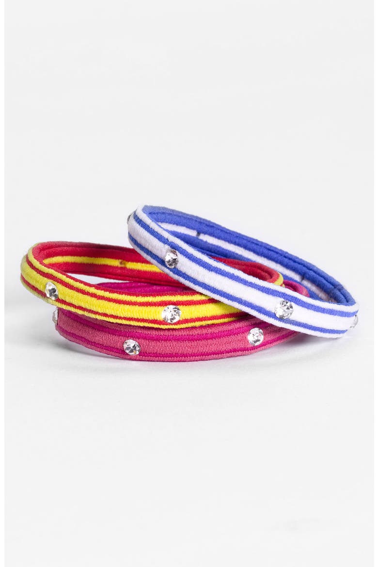 Ponytail Holders, Main, color, YELLOW/ BLUE/ FUCHSIA