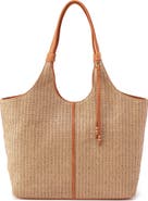 HOBO La Jolla Straw & Leather Tote