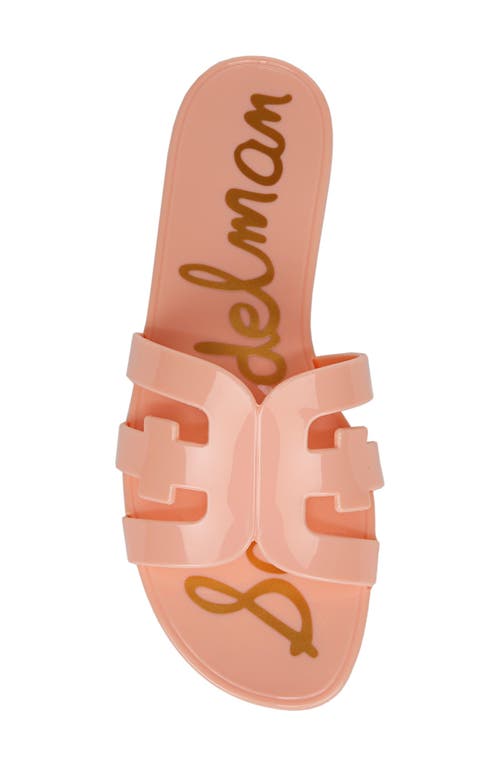 Sam Edelman Bay Jelly Slide Sandal Pink Rosette Jelly In Pink Rosette