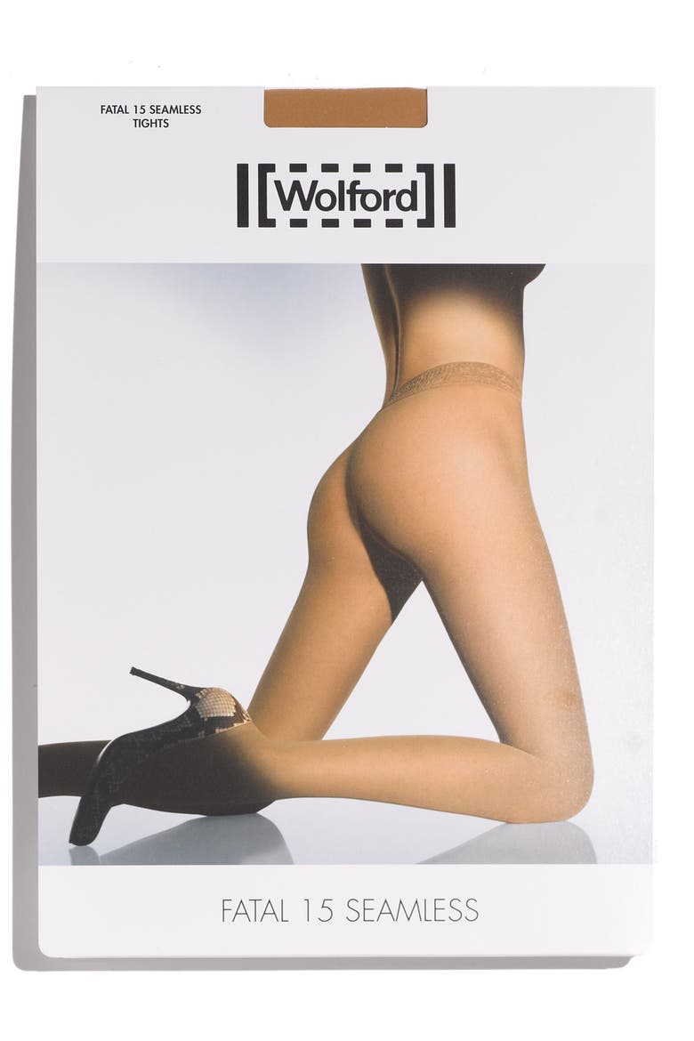 'Fatal 15' Seamless Tights, Main, color, BLACK
