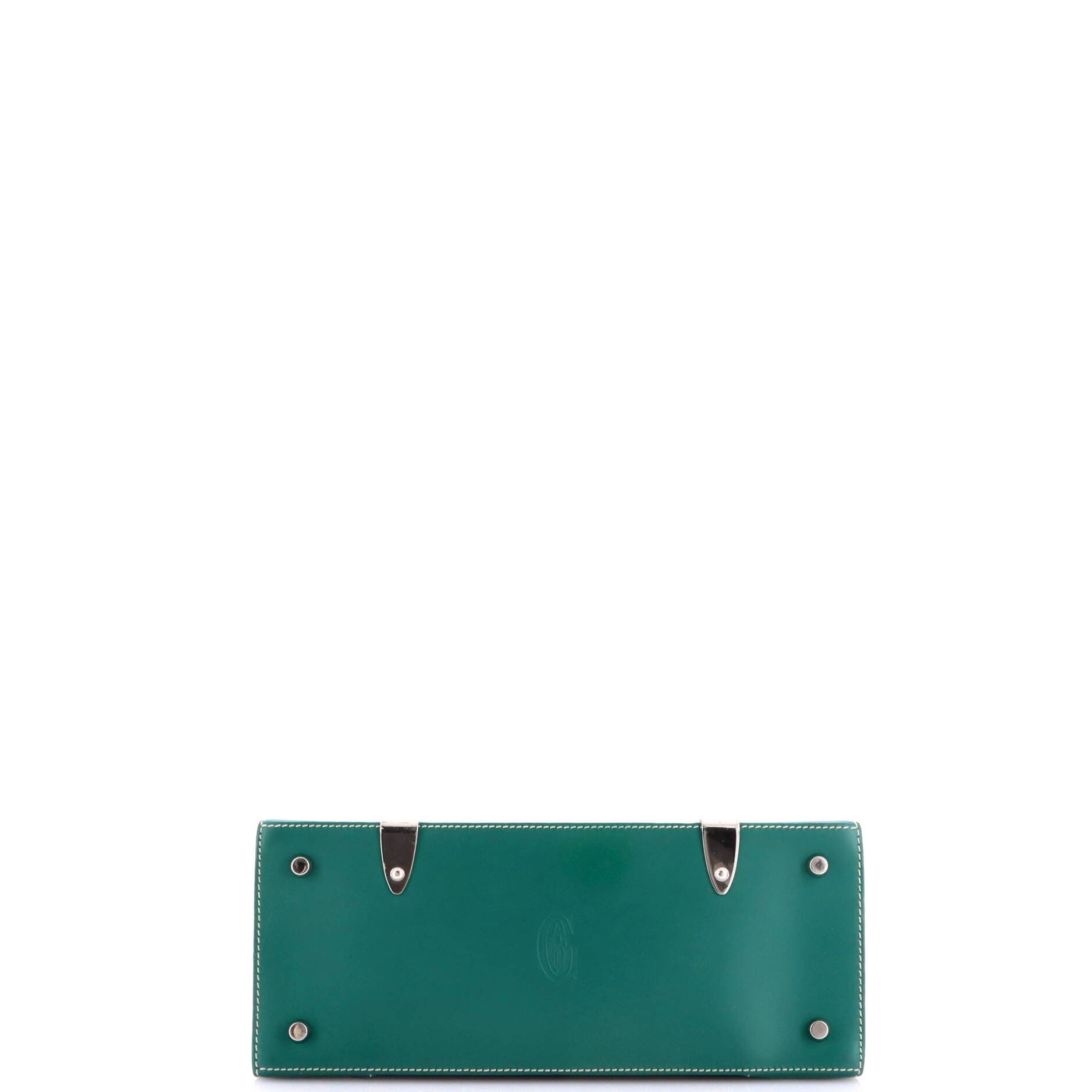 Saigon Top Handle Bag Coated Canvas with Leather PM, Alternate, color, Green