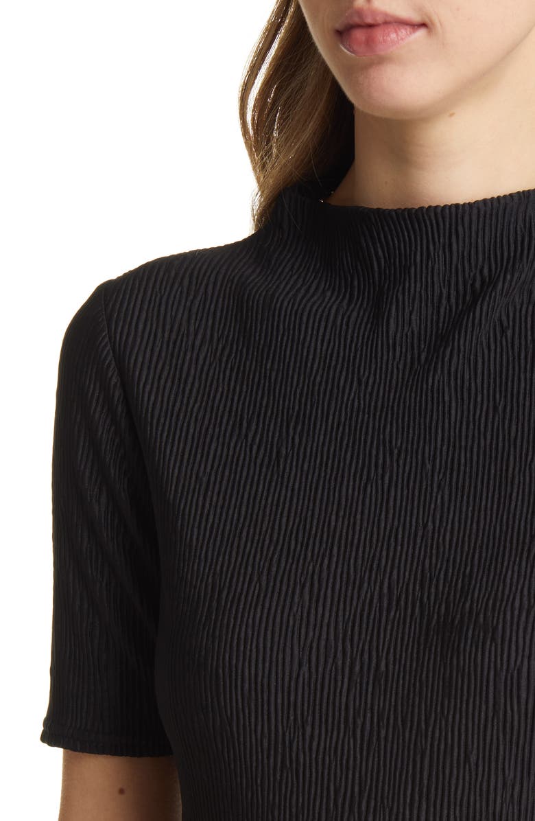 Halogen<sup>®</sup> Plissé Smocked Funnel Neck Top, Alternate, color, 