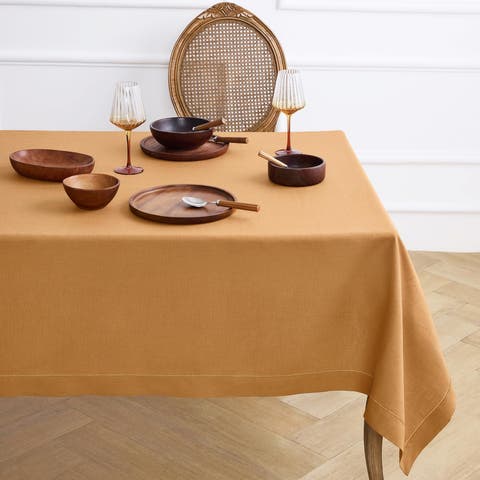 Linen Tablecloth - Classic Hemstitch