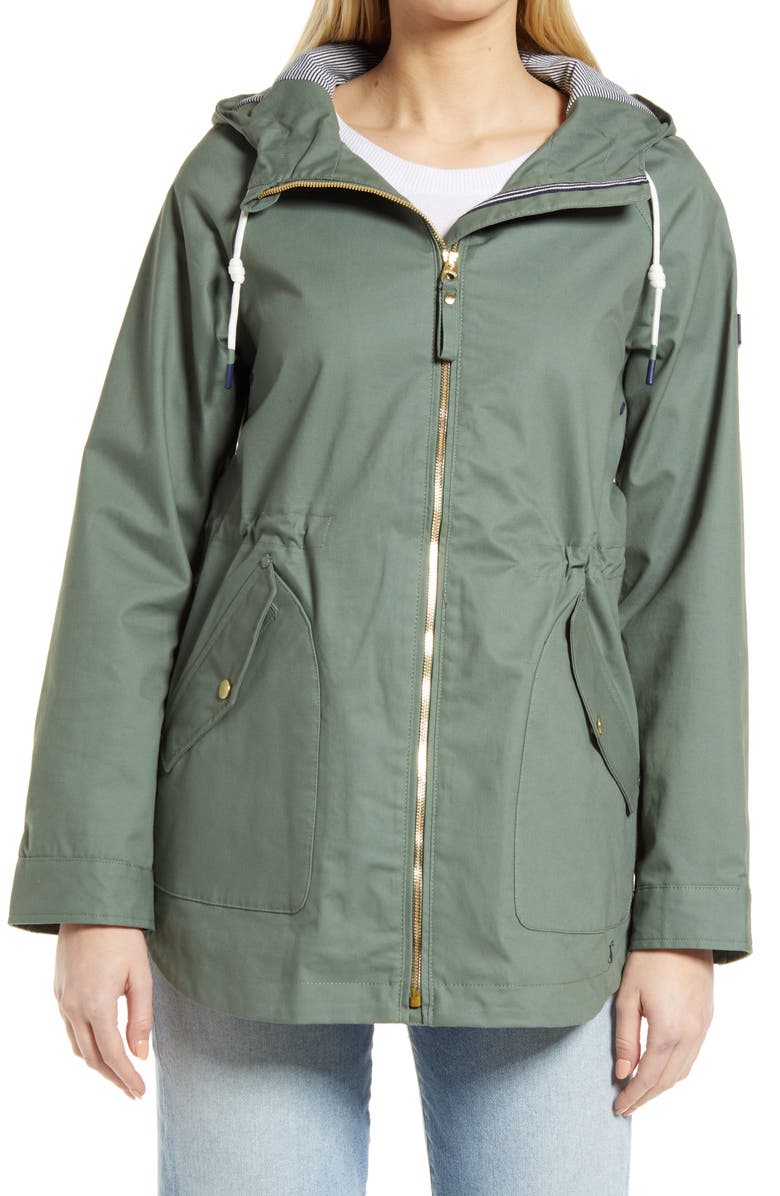 Joules Shoreside Waterproof Hooded Raincoat, Alternate, color, 