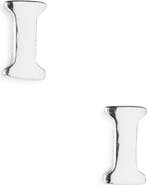 MARLYN SCHIFF Block Letter Initial Stud Earrings