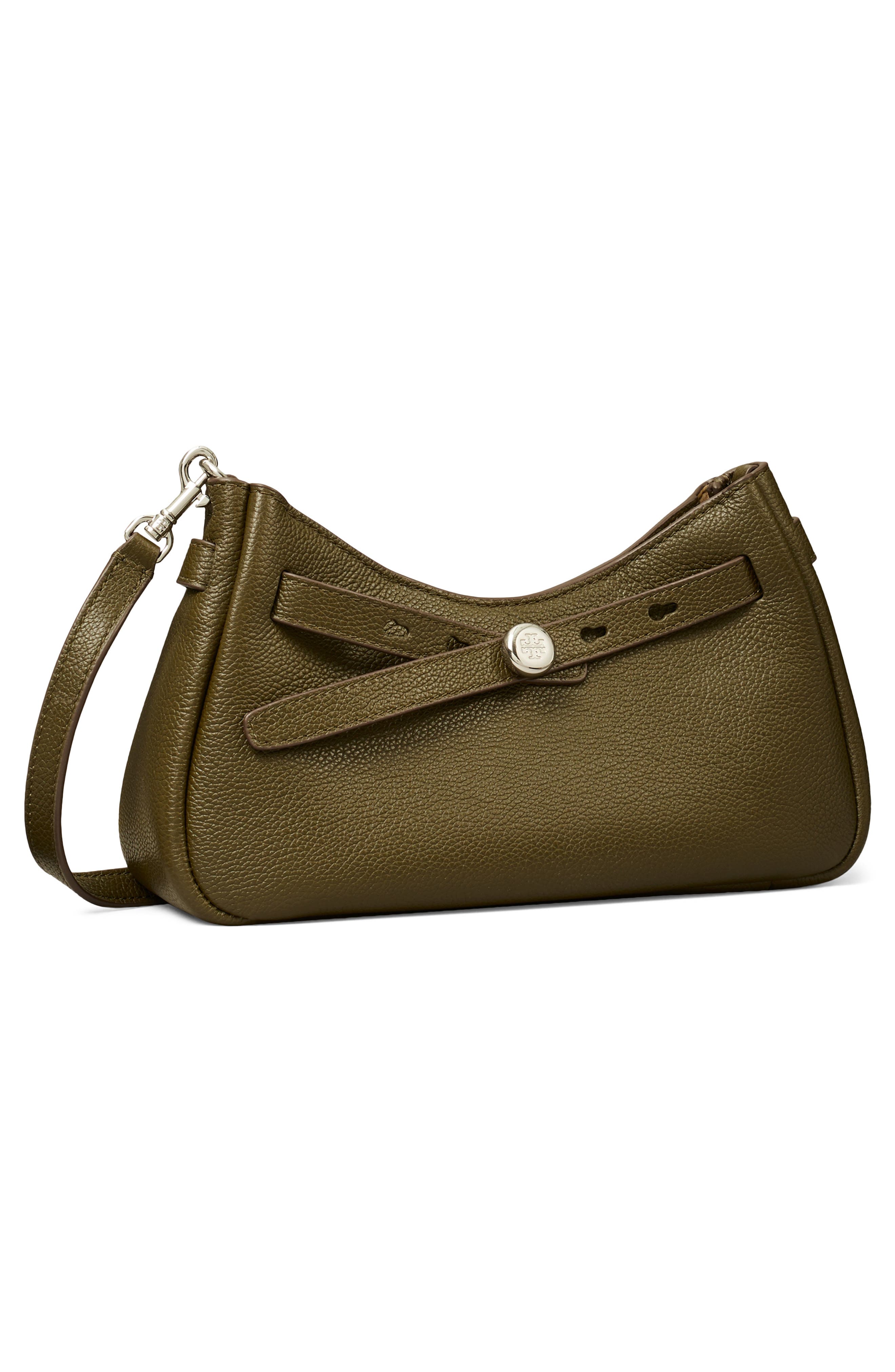 Romy Zip Top Leather Crossbody Bag, Alternate, color, LECCIO