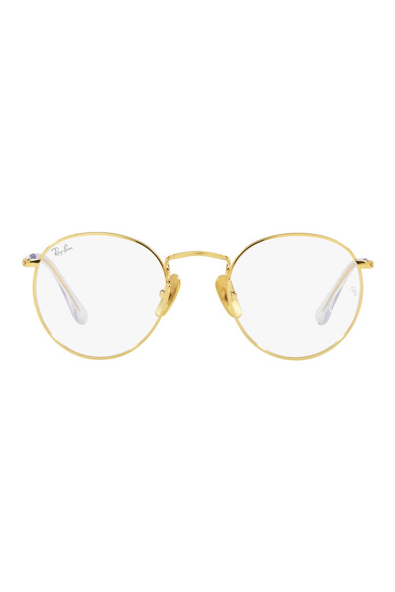 RX8247V 47mm Square Optical Glasses, Main, color, MILKY IVORY