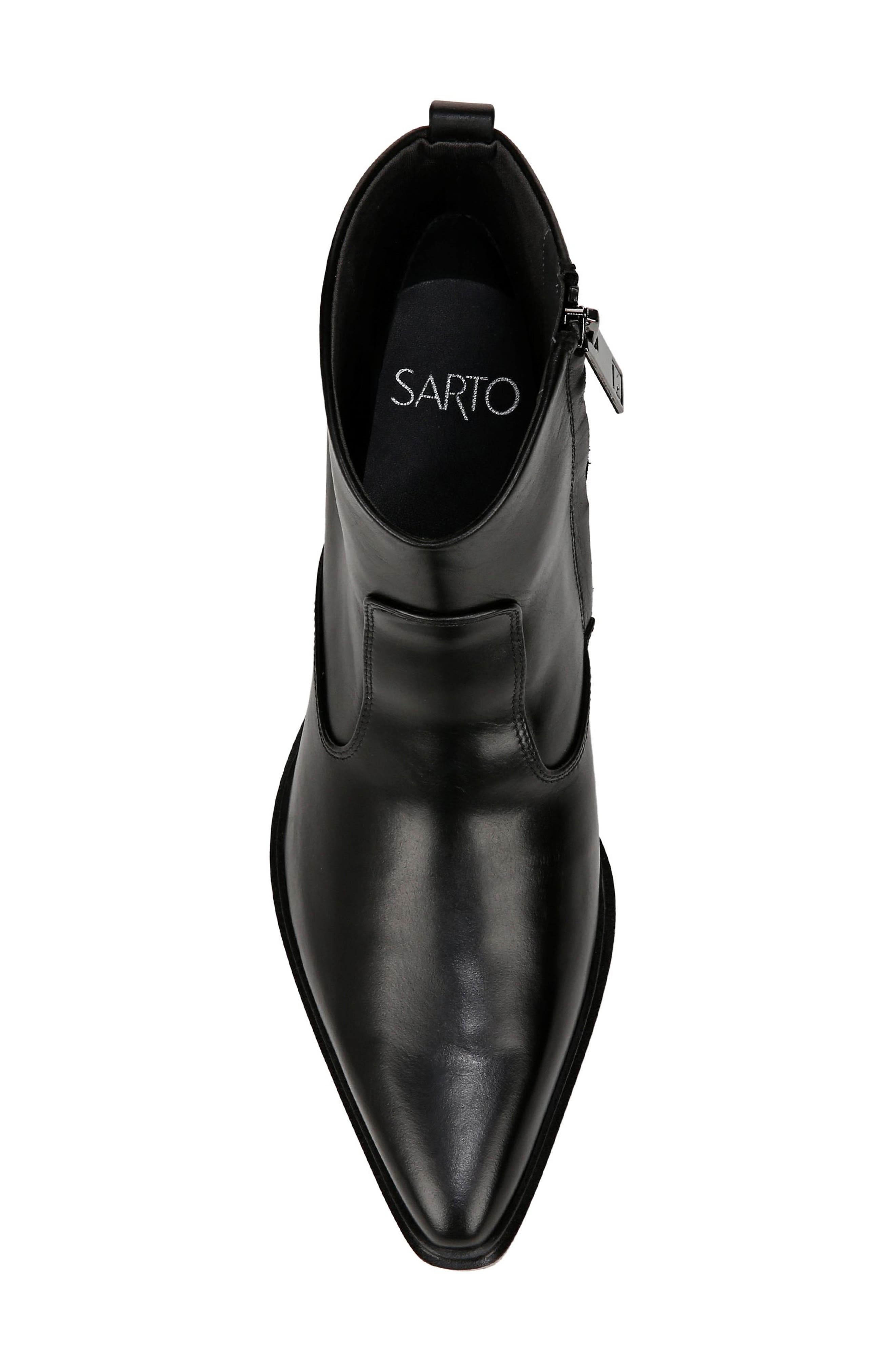 SARTO by Franco Sarto Blake Pointed Toe Bootie, Alternate, color, Black