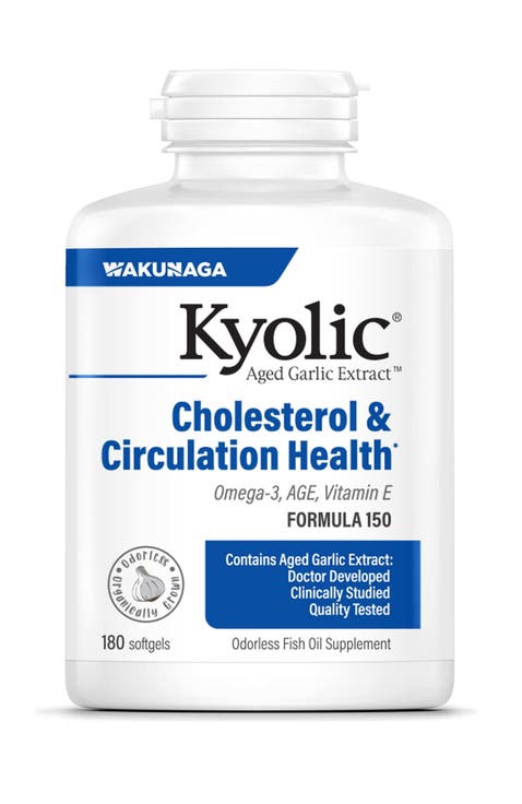 Aged Garlic Extract Formula 150, Cholesterol & Circulation Health, 180 softgels