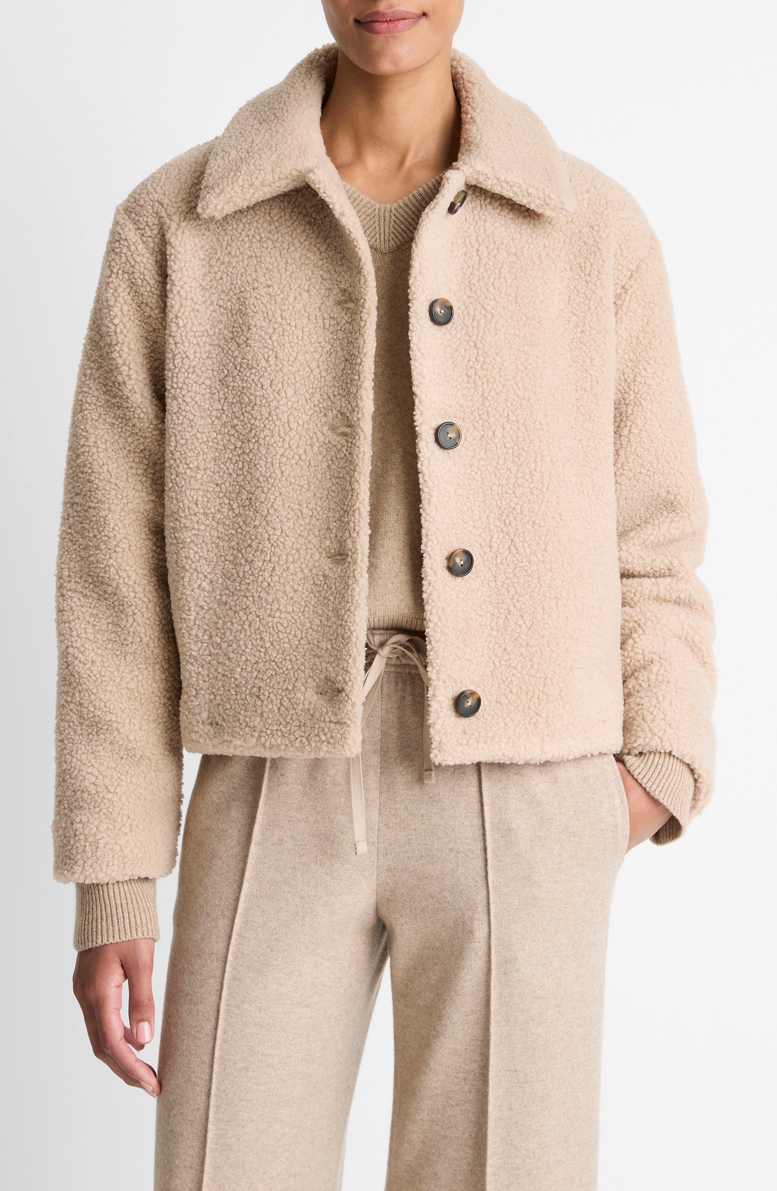 Vince High Pile Fleece Jacket