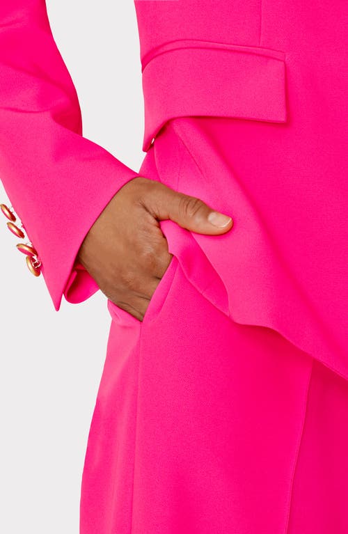 Milly Lennon Linen Pant In Pink