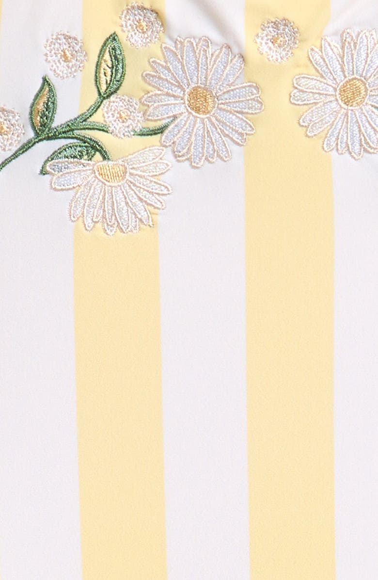 Shade Critters Kids' Embroidered Stripe One-Piece Swimsuit, Alternate, color, Yellow