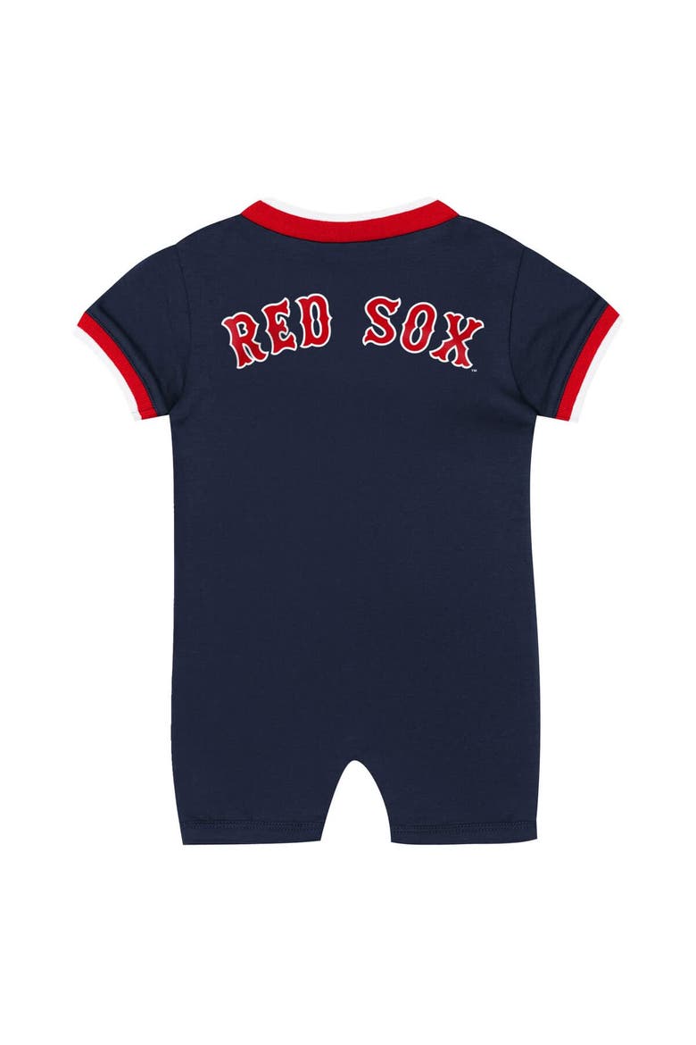 Newborn Outerstuff Navy Boston Red Sox Pinch Coverall, Alternate, color, Navy