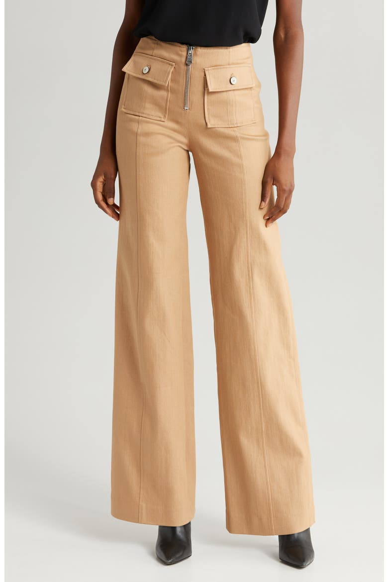 Azure Wide Leg Pants, Main, color, SAHARA