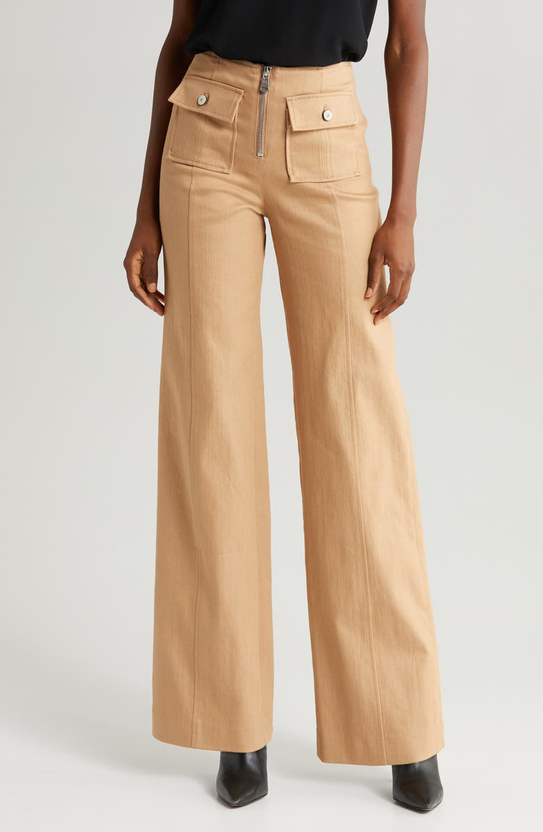Cinq à Sept Azure Wide Leg Pants, Main, color, Sahara