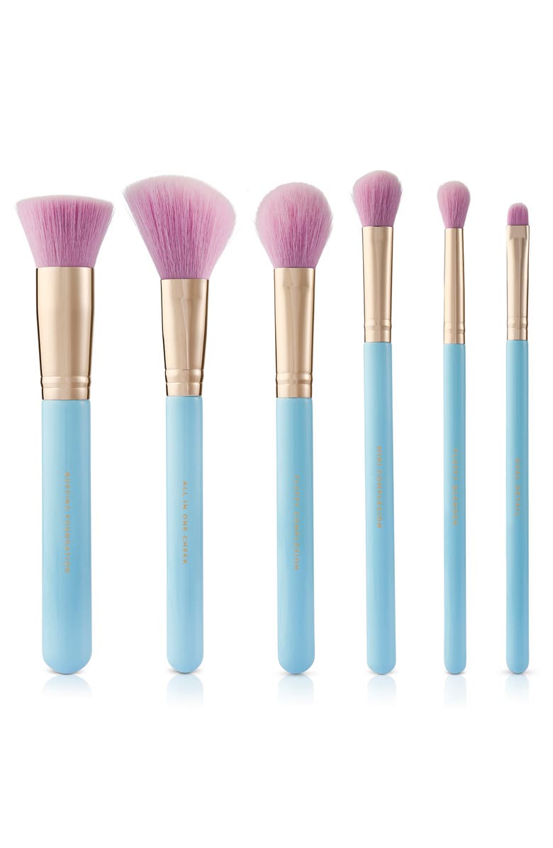 SPECTRUM Malibu 6-Piece Makeup Brush Set, Alternate, color, Blue