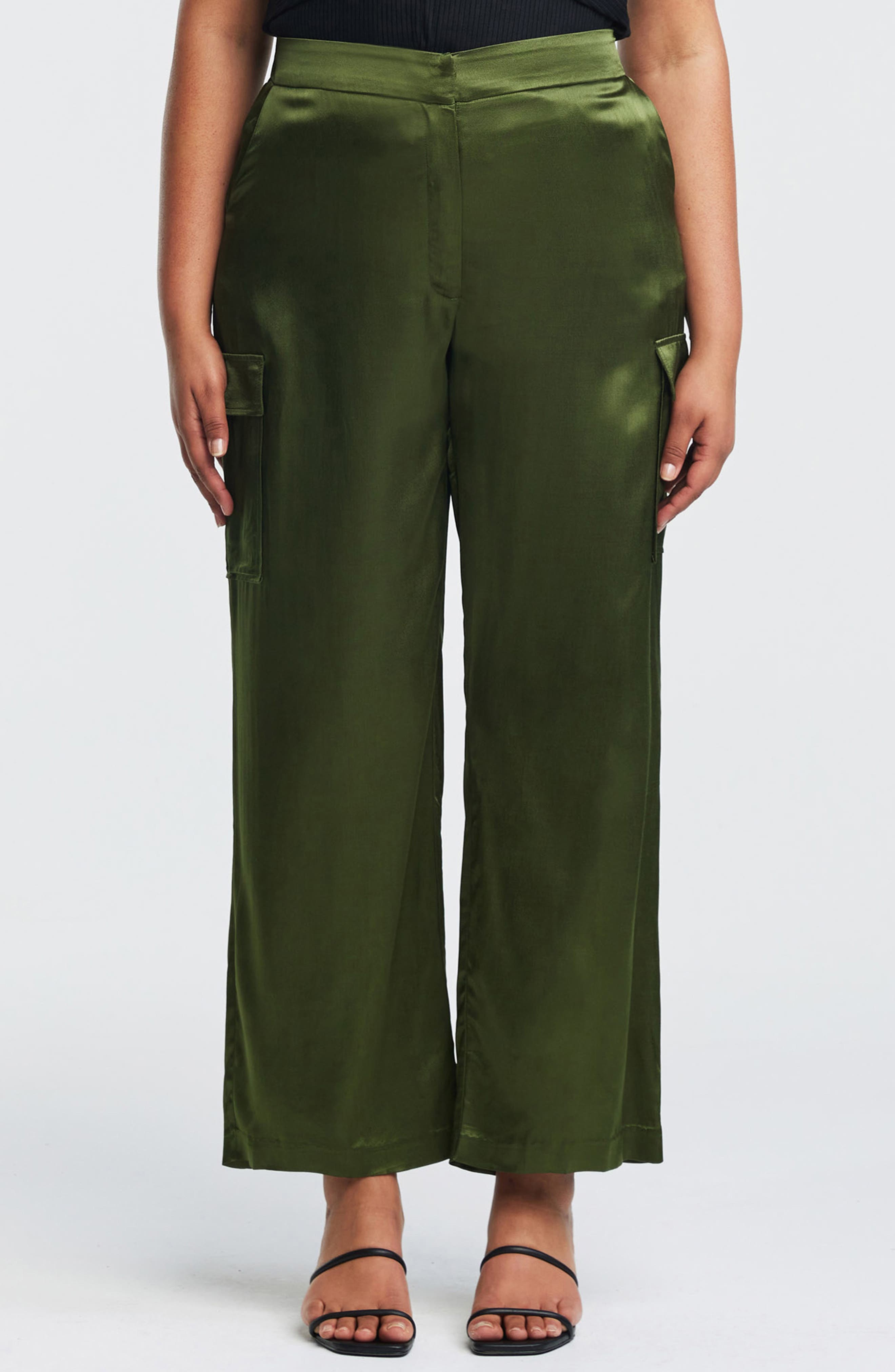 Estelle Tess Satin Wide Leg Pants