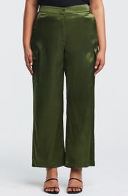 Estelle Tess Satin Wide Leg Pants