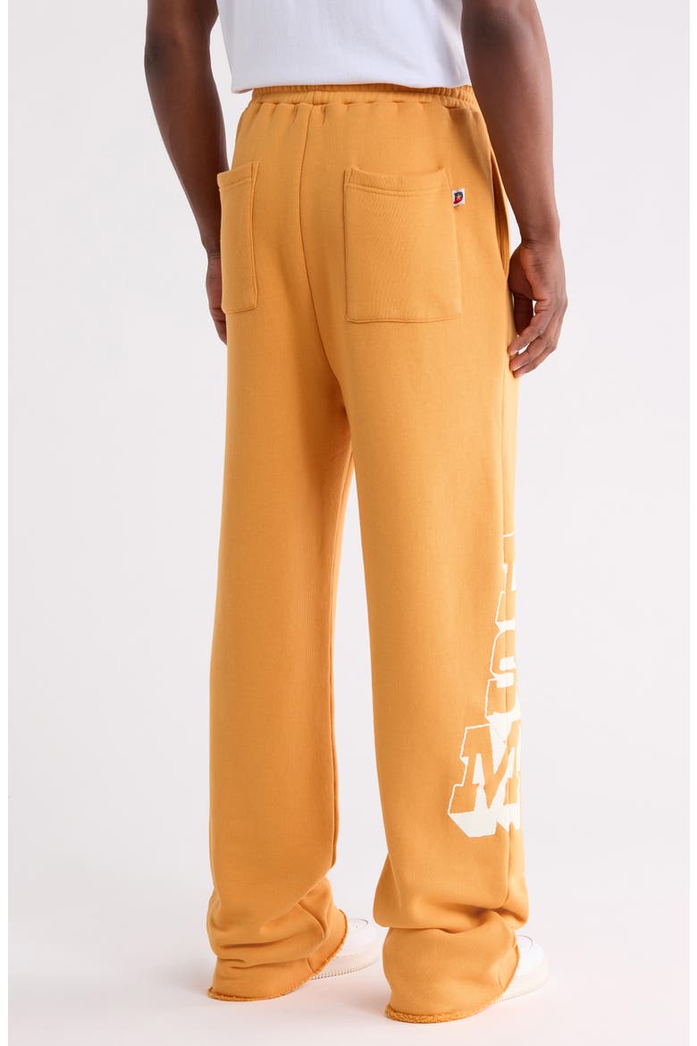 Star Drawstring Sweatpants, Alternate, color, DARK YELLOW