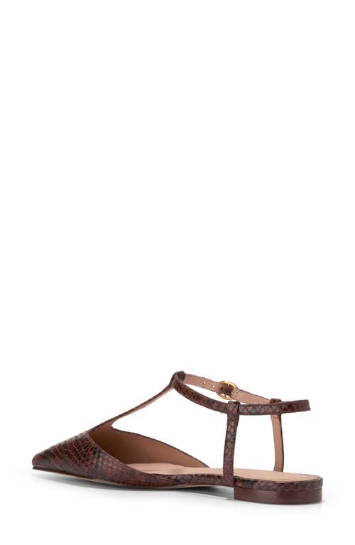 Shop Cole Haan Marlah T-strap Pointed Toe Ballet Flat