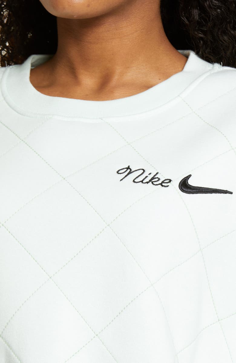 Nike Sportswear Quilted Fleece Sweatshirt, Alternate, color, 