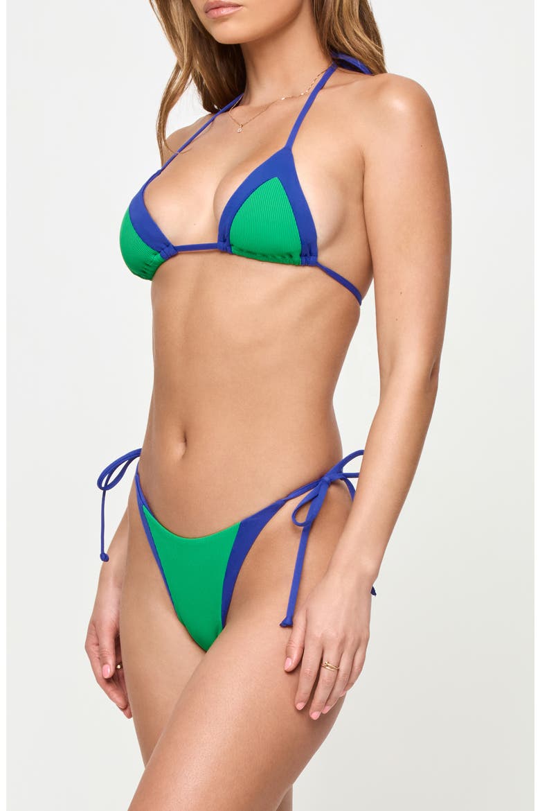 Riannon Jersey & Rib Bikini Bottoms, Alternate, color, CLOVER/ NEBULA