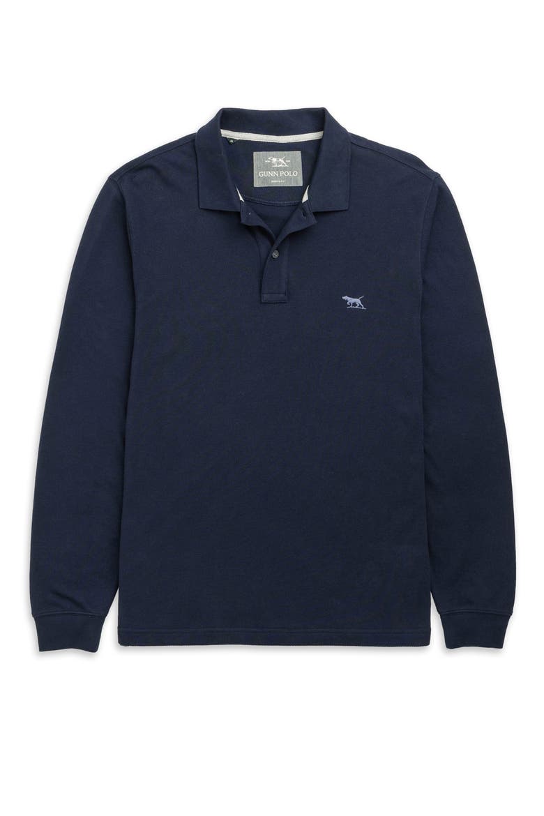 Gunn Piqué Polo, Alternate, color, ECLIPSE