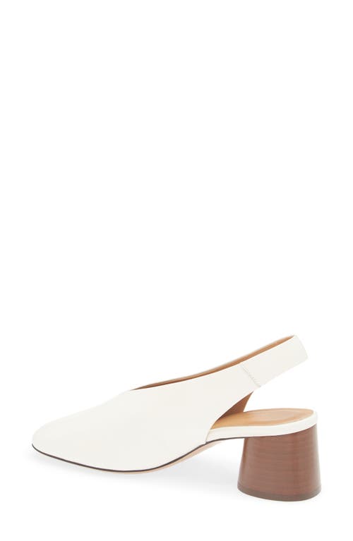 Mansur Gavriel Glove Slingback Pump In Bianca