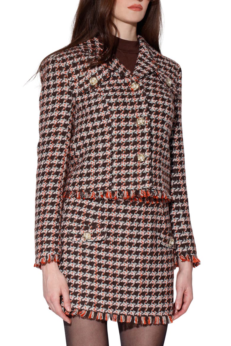 Veronica Tweed Blazer, Alternate, color, AUTUMN TWEED