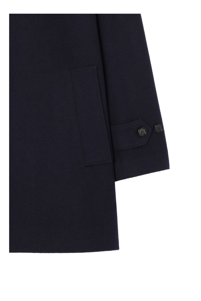 Mid-length Cashmere Car Coat, Alternate, color, Navy