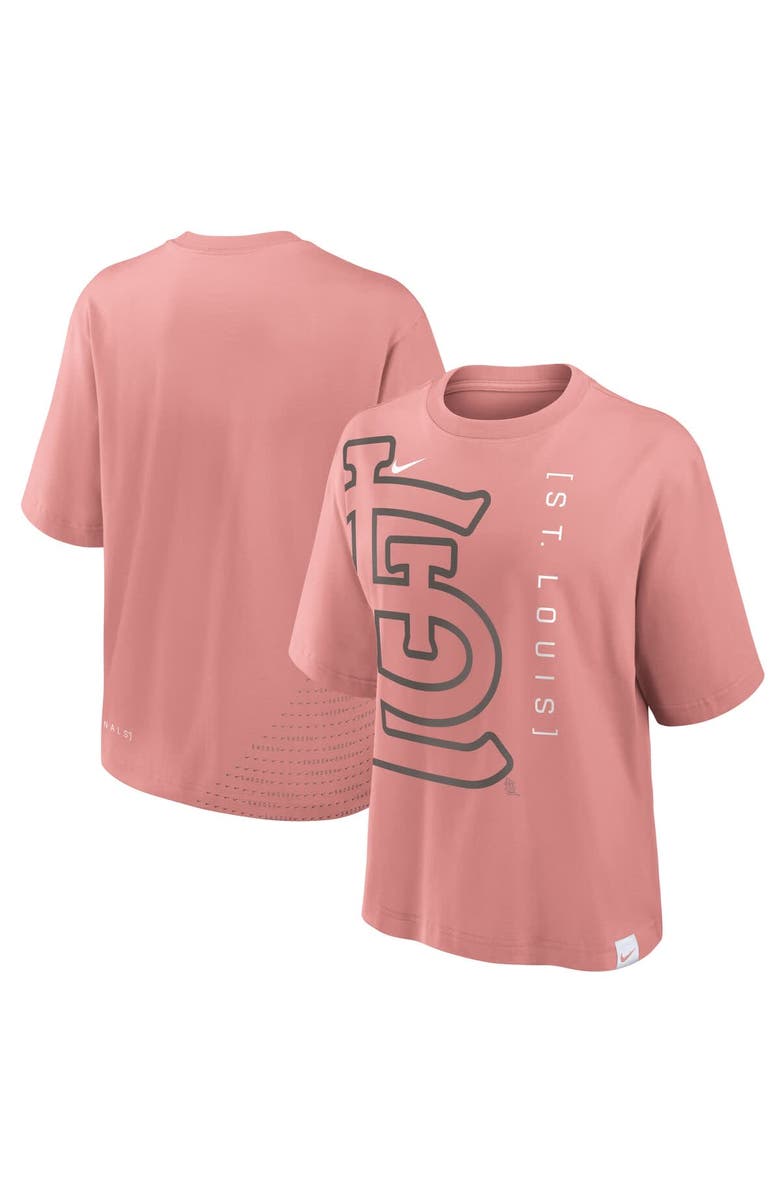 Nike Women's Nike Pink St. Louis Cardinals Statement Boxy T-Shirt, Alternate, color, Pink