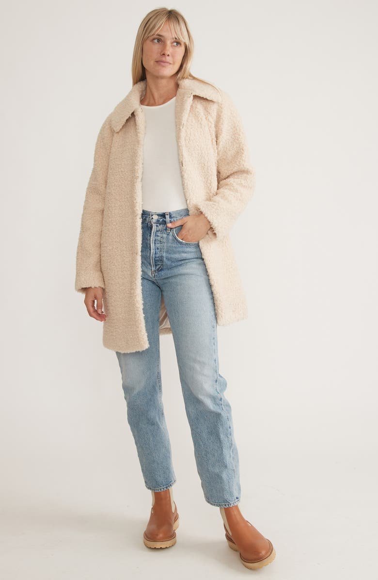 Marine Layer Faux Shearling Coat, Alternate, color, 
