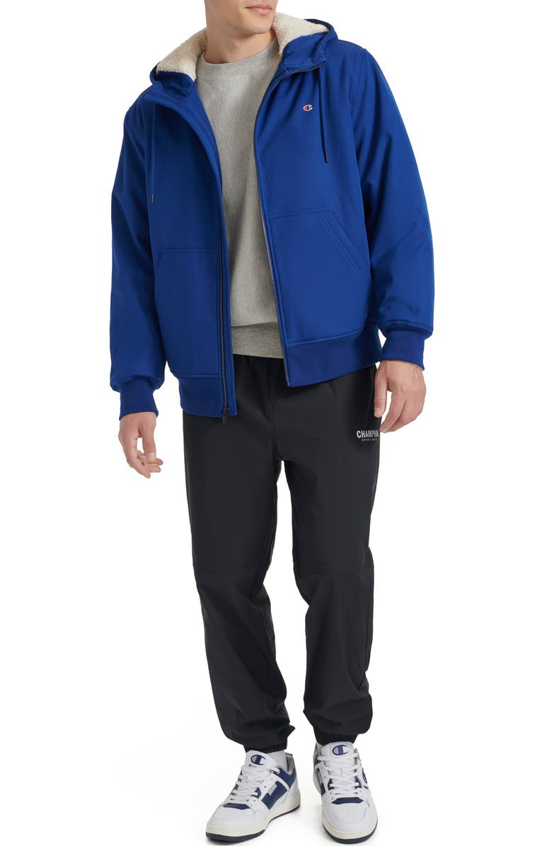 Champion Water Resistant Soft Shell Bomber Jacket, Alternate, color, Blue