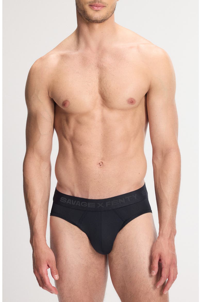 Shadow Fit 3-Pack Briefs, Alternate, color, BLACK/ BROWN/ BLUE