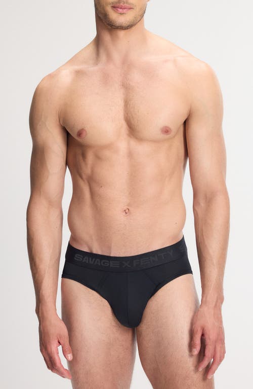 Savage X Fenty Shadow Fit 3-pack Briefs In Black