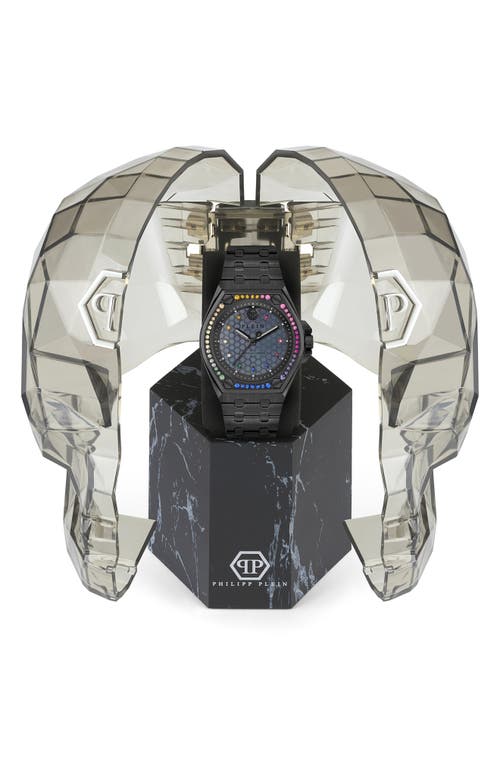 Philipp Plein Plein Extreme Crystal Watch In Ip Black