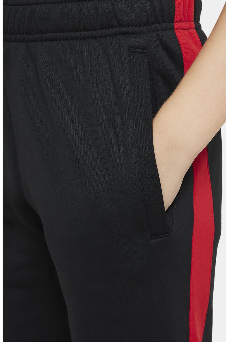 Kids' Air Side Stripe Joggers, Alternate, color, BLACK/ UNIVERSITY RED