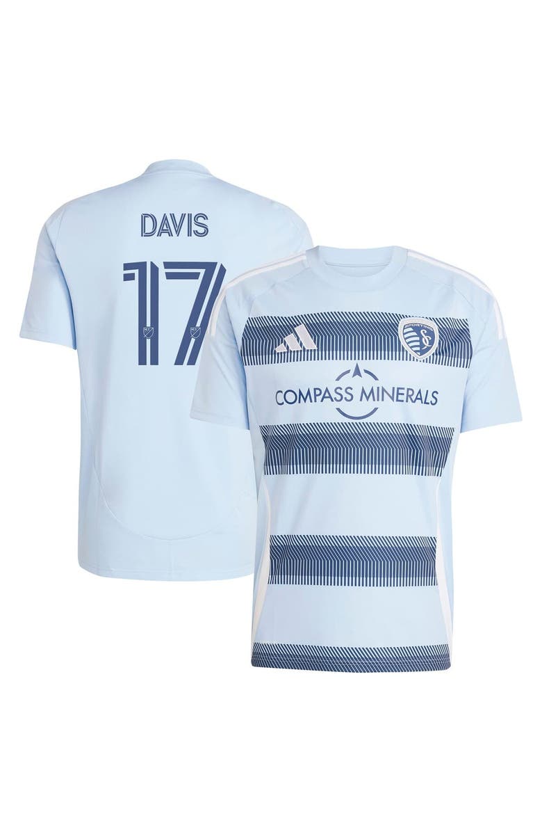 adidas Men's adidas Jake Davis Light Blue Sporting Kansas City 2025 One KC Replica Player Jersey, Alternate, color, 