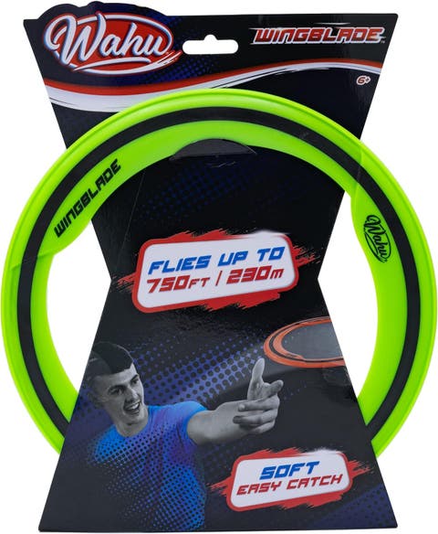 WingBlade Aerodynamic Flying Disc Throw and Catch Toy, 10" Soft Rubber Frisbee Disc