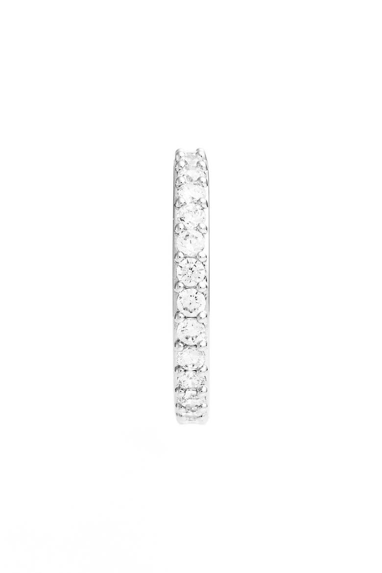 Cubic Zirconia Pavé Band Ring, Alternate, color, SILVER