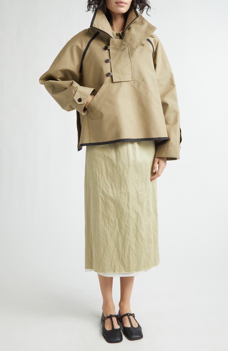 NACKIYÈ Fisherman Overcoat, Alternate, color, Khaki Beige