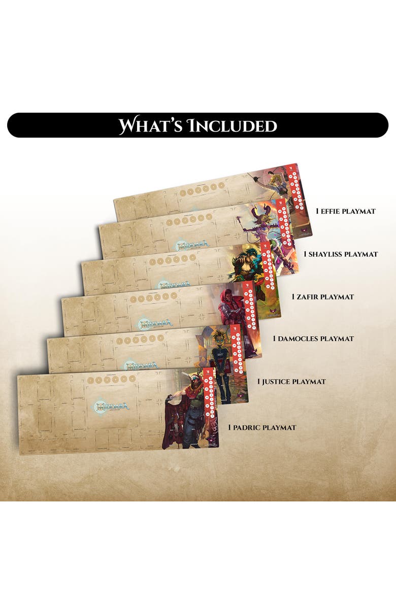 Middara Adventurer Playmats Pack 2 Set Of 6, Alternate, color, Multicolored