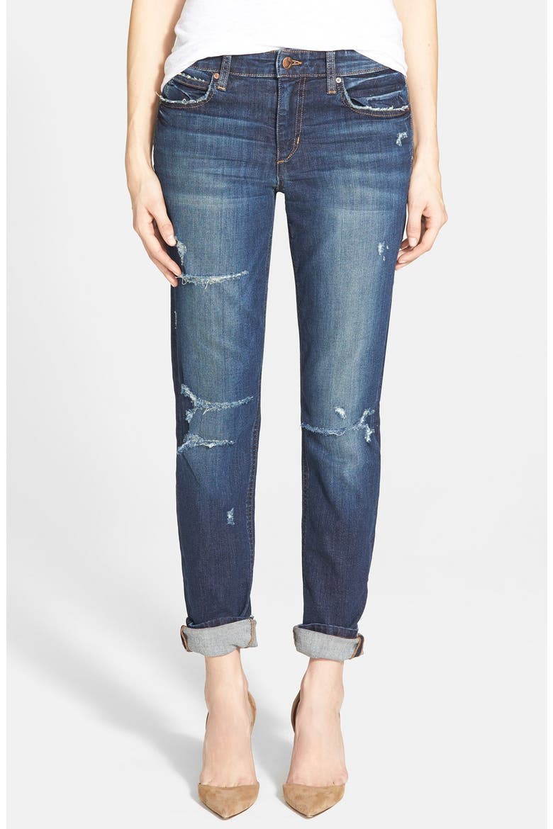 Boyfriend Slim Jeans, Main, color, JEM