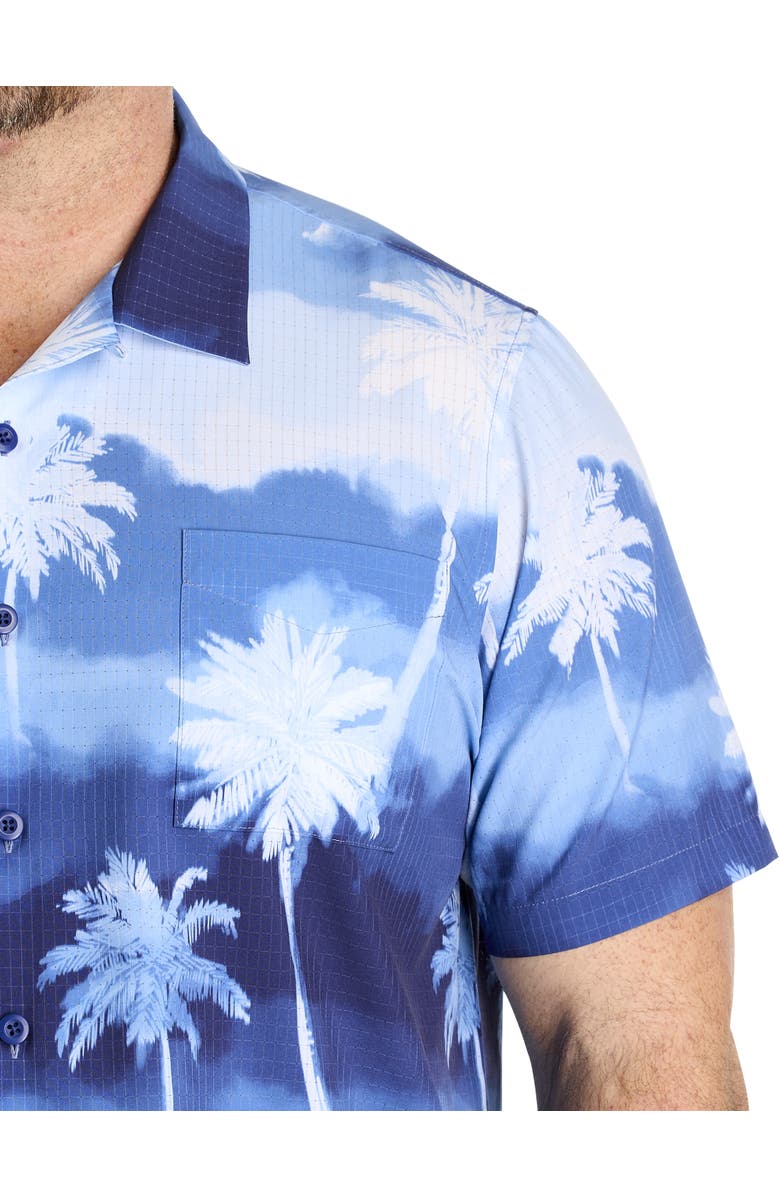 Tommy Bahama Big 
Tall Bahama Coast Palm Showers Sport Shirt, Alternate, color, Glacier Blue