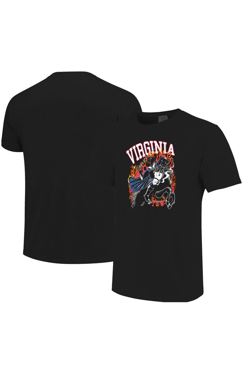 IMAGE ONE Men's Black Virginia Cavaliers Legend of Cavalier Hollow Spooky Hoos Comfort Colors T-Shirt, Alternate, color, Black
