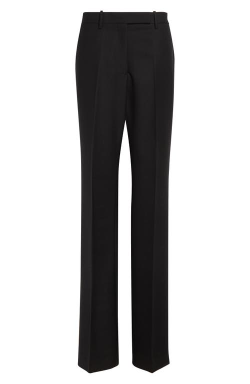 Tom Ford Sharp Wool Pants With Pleats In Black
