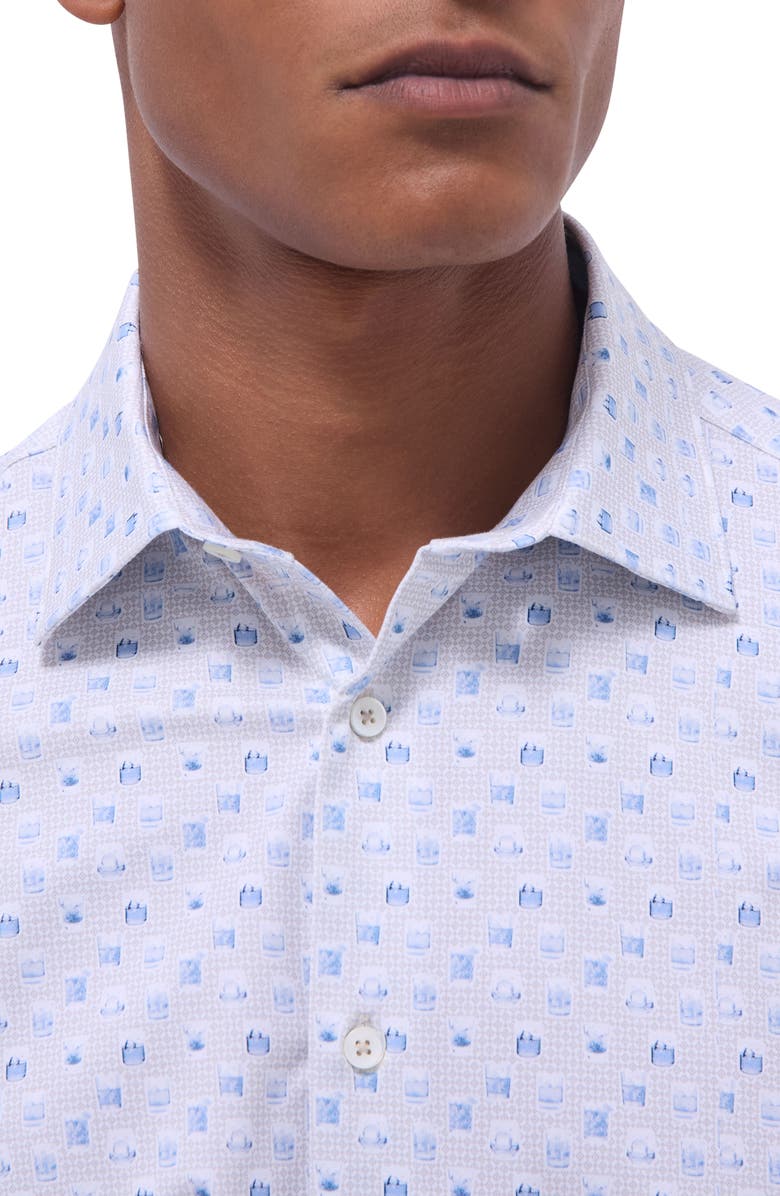 Bugatchi James OoohCotton<sup>®</sup> Button-Up Shirt, Alternate, color, Sand