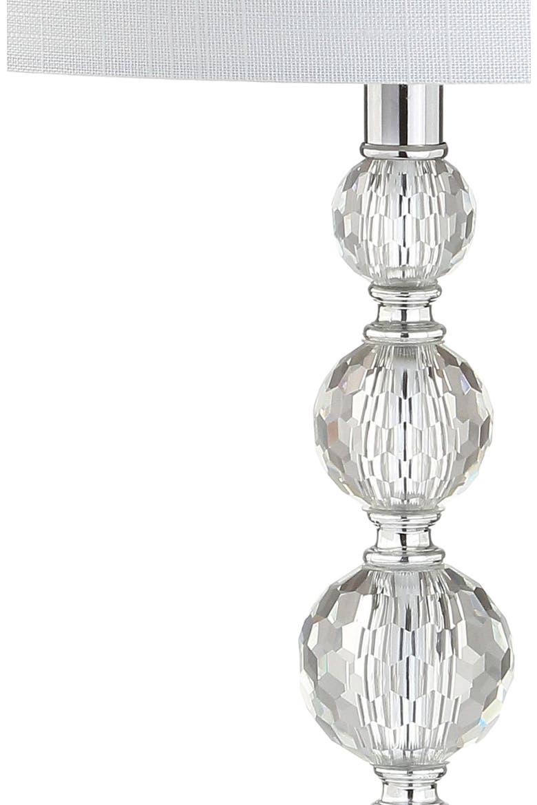 Nala 28.5" Crystal LED Table Lamp, Clear/Chrome, Alternate, color, Clear