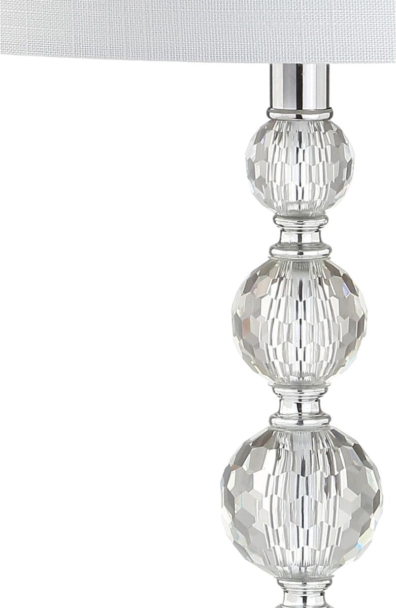 JONATHAN Y Nala 28.5" Crystal LED Table Lamp, Clear/Chrome, Alternate, color, Clear