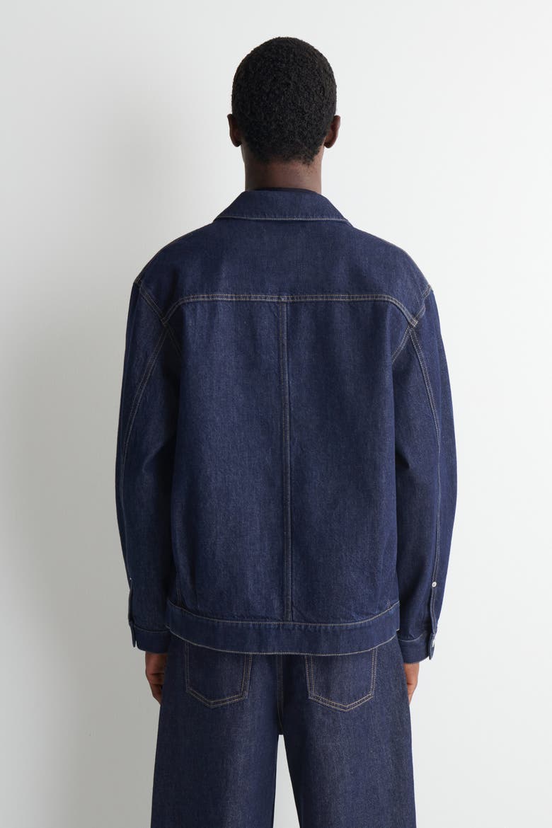 Denim Shirt Jacket, Alternate, color, DARK BLUE